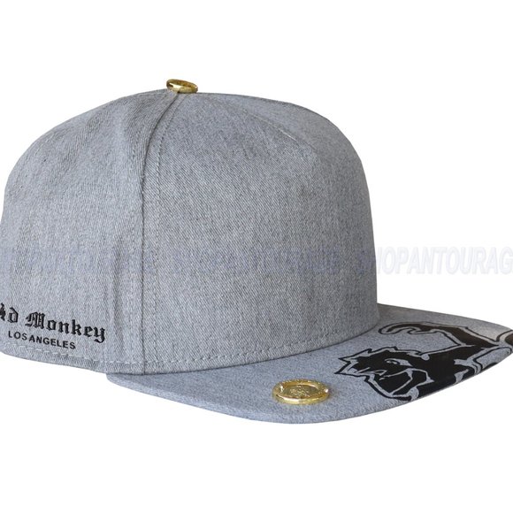 Red Monkey Rising Flat Visor Limited Unisex Trucker Hat Cap RM1414 | 2 Colors - Picture 6 of 15